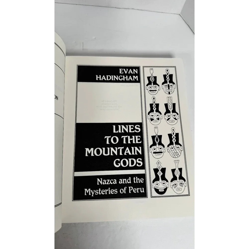 Lines to the Mountain Gods Evan Hadingham 1988 Paperback Nazca Peru Archaeology